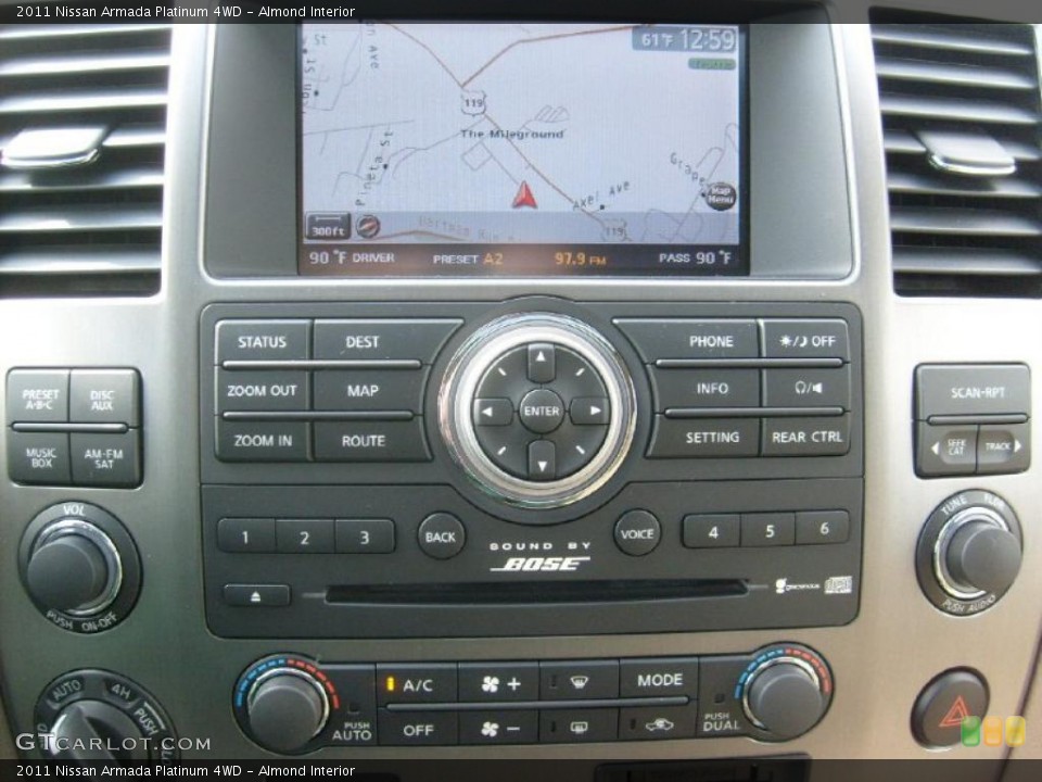 Almond Interior Navigation for the 2011 Nissan Armada Platinum 4WD #45456096
