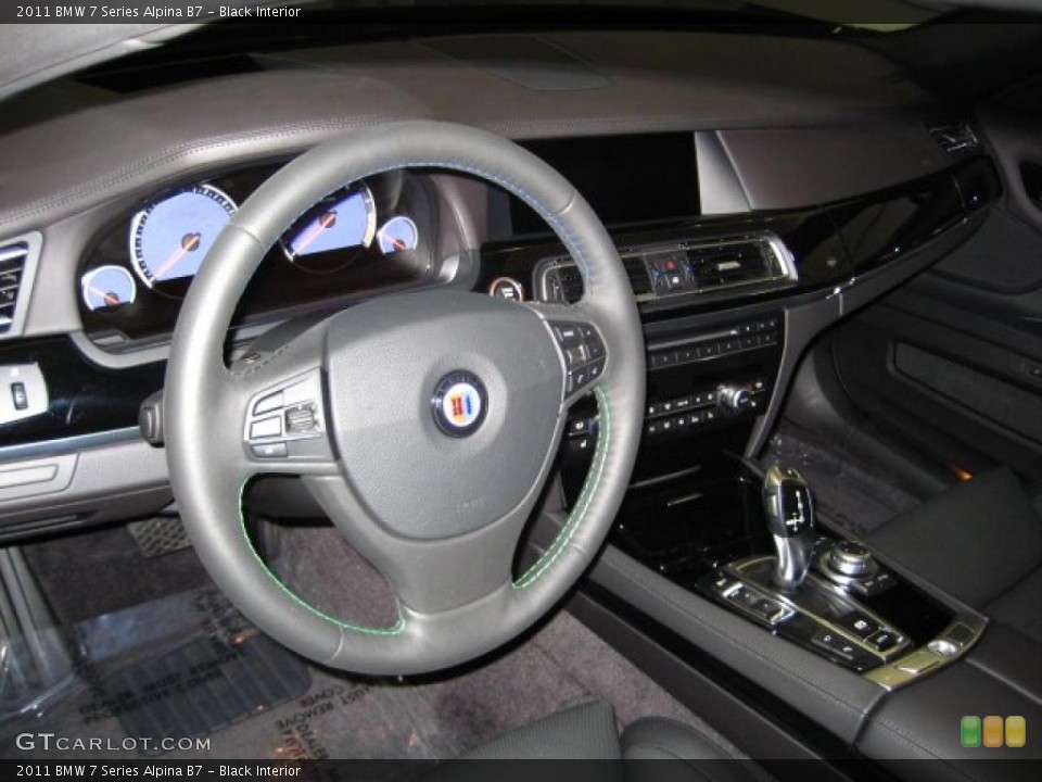 Black Interior Steering Wheel for the 2011 BMW 7 Series Alpina B7 #45456588