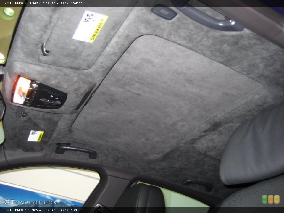 Black Interior Sunroof for the 2011 BMW 7 Series Alpina B7 #45456636