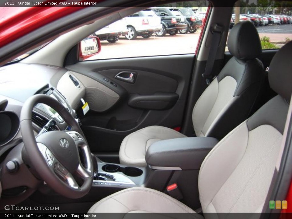 Taupe Interior Photo for the 2011 Hyundai Tucson Limited AWD #45457084
