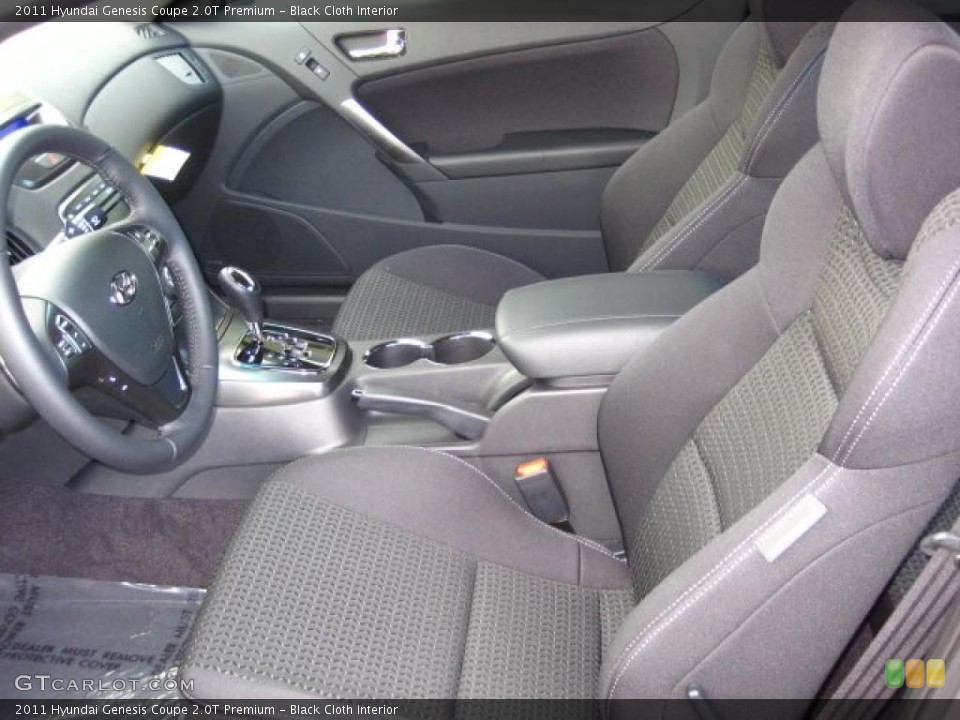 Black Cloth Interior Photo for the 2011 Hyundai Genesis Coupe 2.0T Premium #45457124