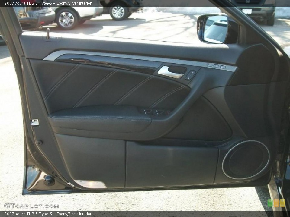 Ebony/Silver Interior Door Panel for the 2007 Acura TL 3.5 Type-S #45459241