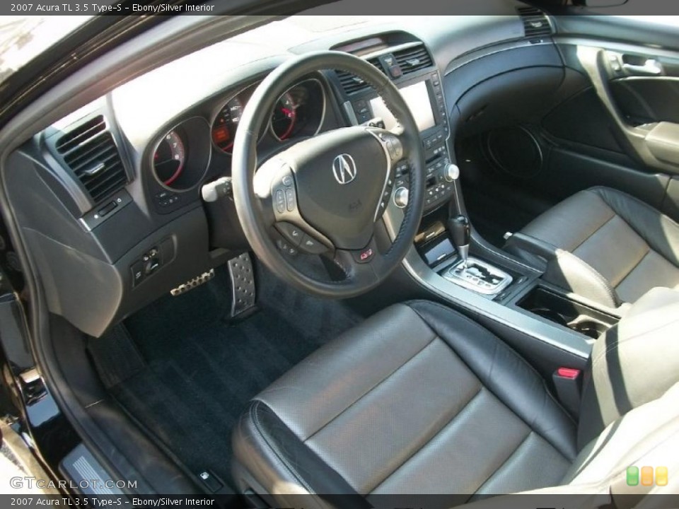 Ebony/Silver Interior Prime Interior for the 2007 Acura TL 3.5 Type-S #45459249