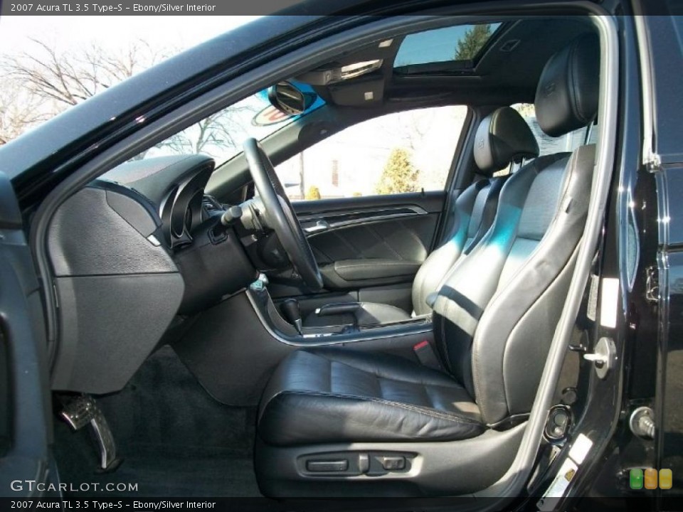 Ebony/Silver Interior Photo for the 2007 Acura TL 3.5 Type-S #45459269