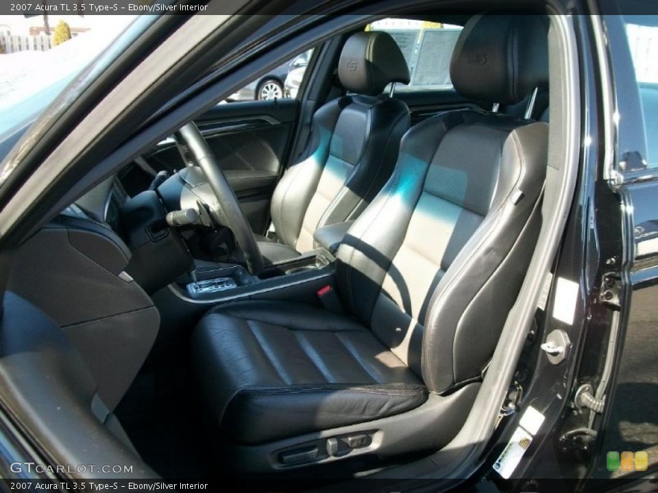 Ebony/Silver Interior Photo for the 2007 Acura TL 3.5 Type-S #45459277