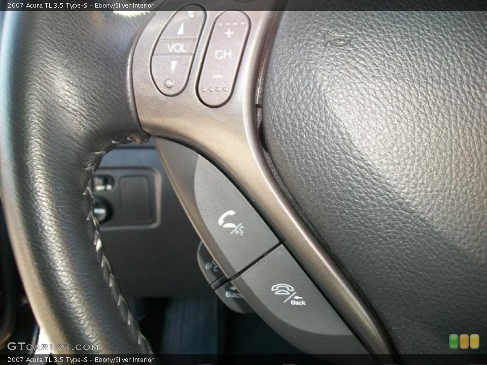 Ebony/Silver Interior Controls for the 2007 Acura TL 3.5 Type-S #45459301