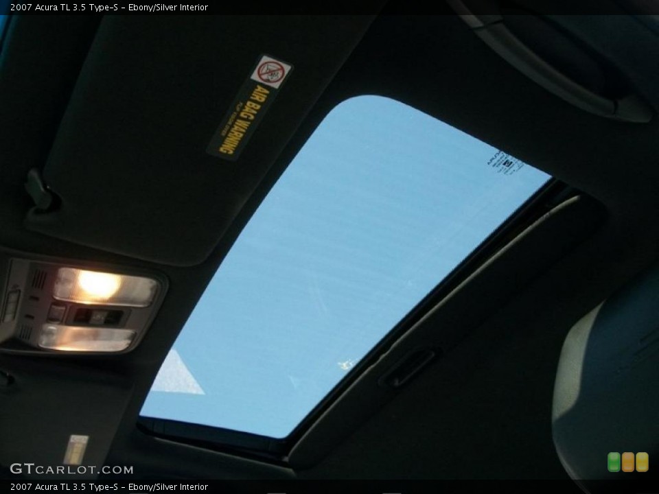 Ebony/Silver Interior Sunroof for the 2007 Acura TL 3.5 Type-S #45459349