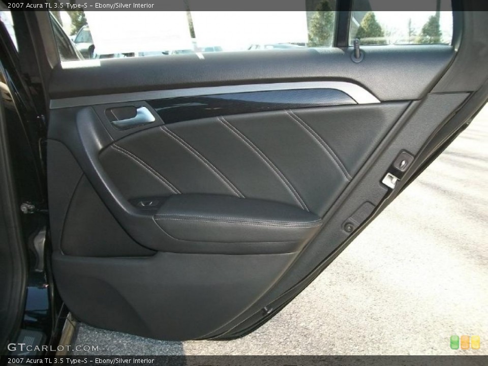 Ebony/Silver Interior Door Panel for the 2007 Acura TL 3.5 Type-S #45459375