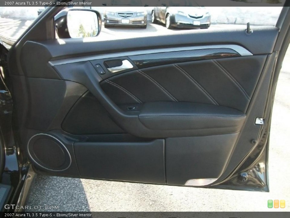 Ebony/Silver Interior Door Panel for the 2007 Acura TL 3.5 Type-S #45459389