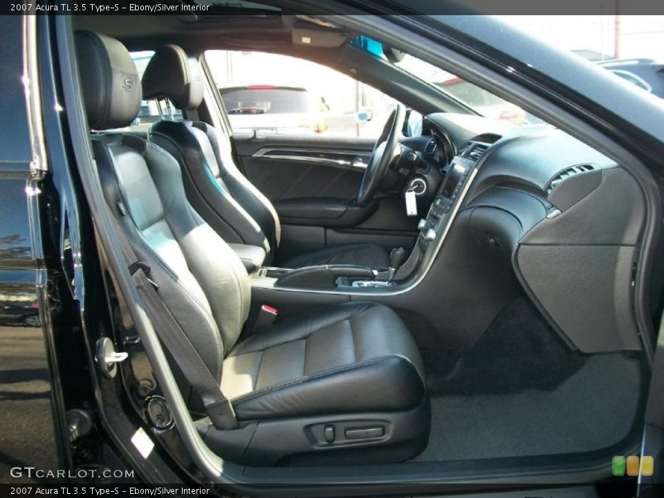 Ebony/Silver Interior Photo for the 2007 Acura TL 3.5 Type-S #45459413