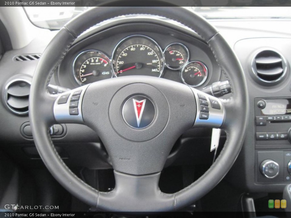 Ebony Interior Steering Wheel for the 2010 Pontiac G6 Sedan #45459561