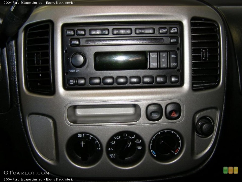 Ebony Black Interior Controls for the 2004 Ford Escape Limited #45460478