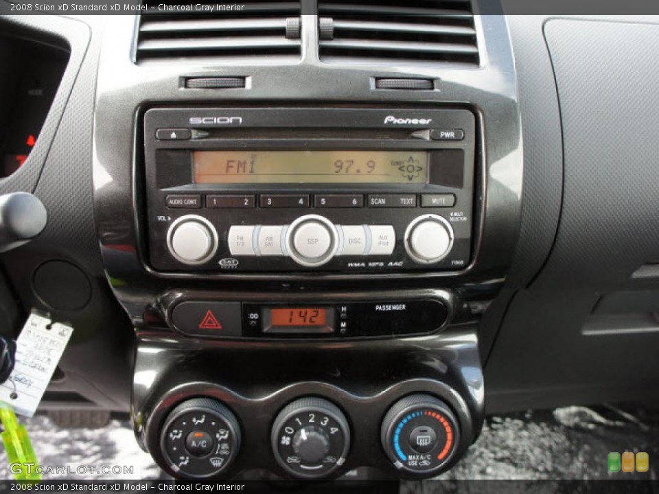 Charcoal Gray Interior Controls for the 2008 Scion xD  #45461362
