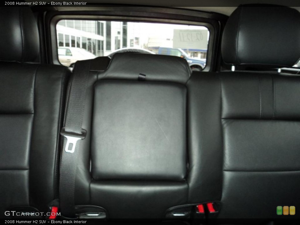 Ebony Black Interior Photo for the 2008 Hummer H2 SUV #45461602