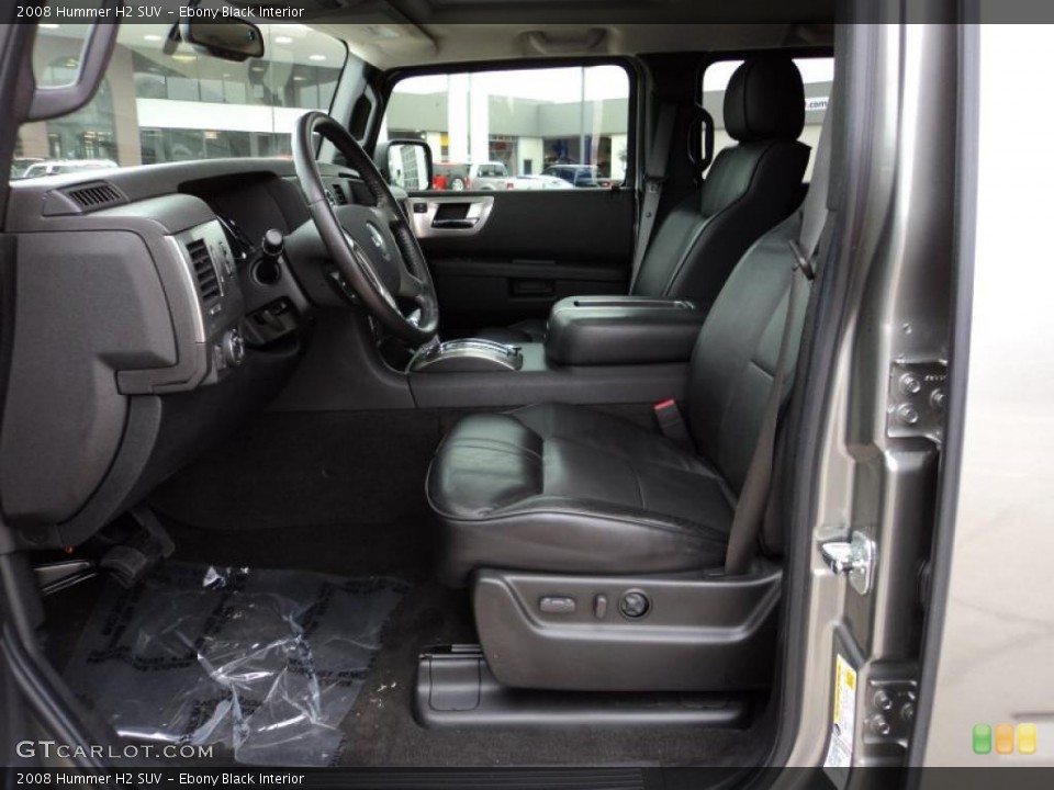 Ebony Black Interior Photo for the 2008 Hummer H2 SUV #45461818