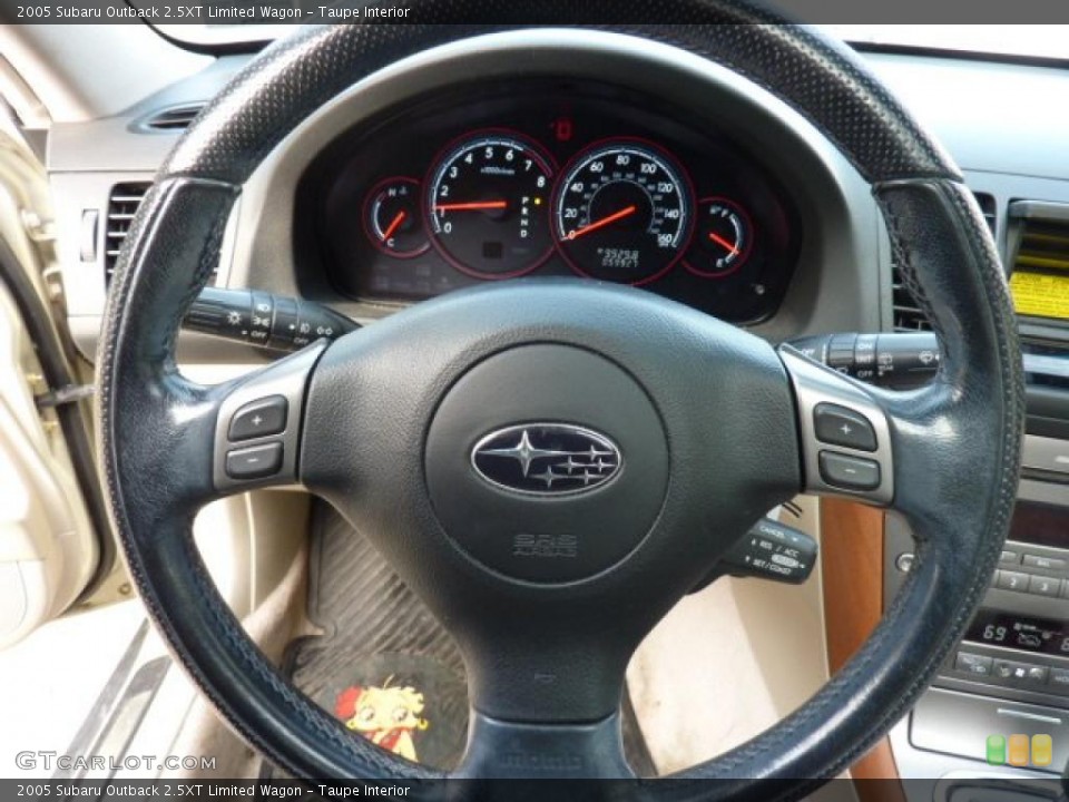 Taupe Interior Steering Wheel for the 2005 Subaru Outback 2.5XT Limited Wagon #45463946