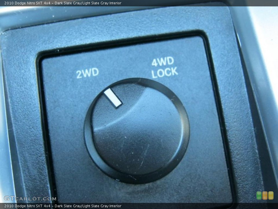 Dark Slate Gray/Light Slate Gray Interior Controls for the 2010 Dodge Nitro SXT 4x4 #45465066