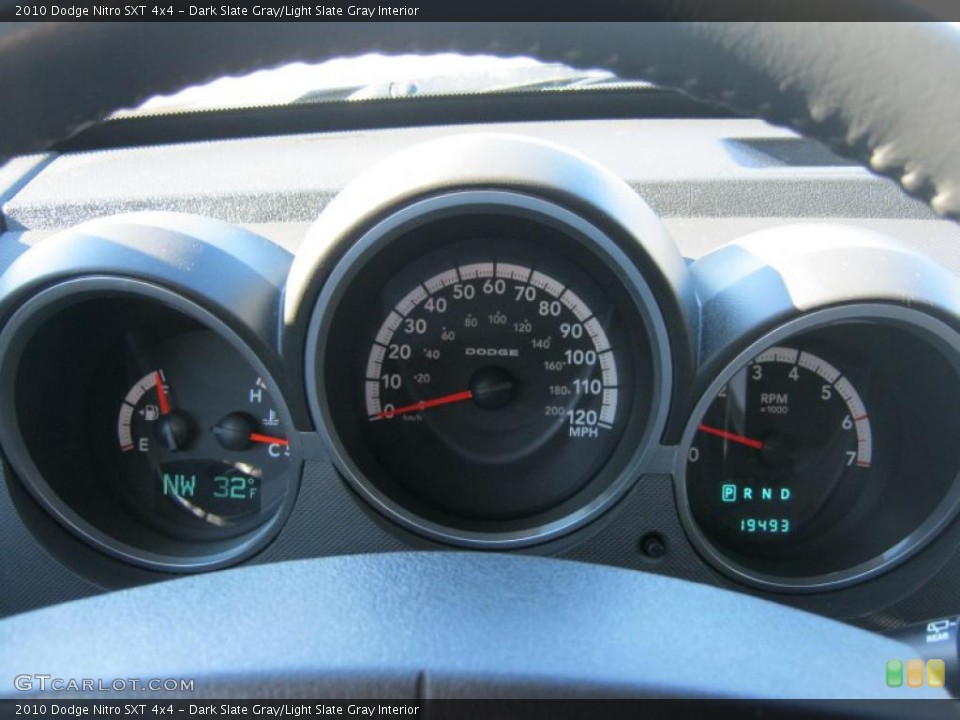 Dark Slate Gray/Light Slate Gray Interior Gauges for the 2010 Dodge Nitro SXT 4x4 #45465190