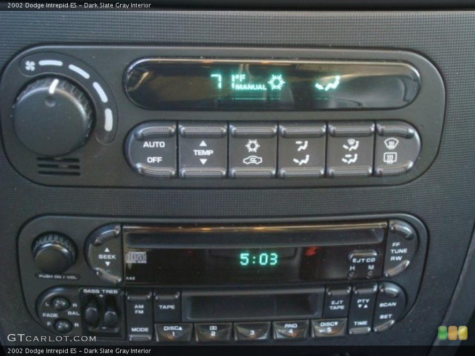 Dark Slate Gray Interior Controls for the 2002 Dodge Intrepid ES #45465402