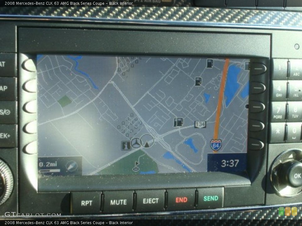 Black Interior Navigation for the 2008 Mercedes-Benz CLK 63 AMG Black Series Coupe #45465570