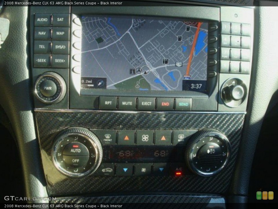 Black Interior Navigation for the 2008 Mercedes-Benz CLK 63 AMG Black Series Coupe #45465578