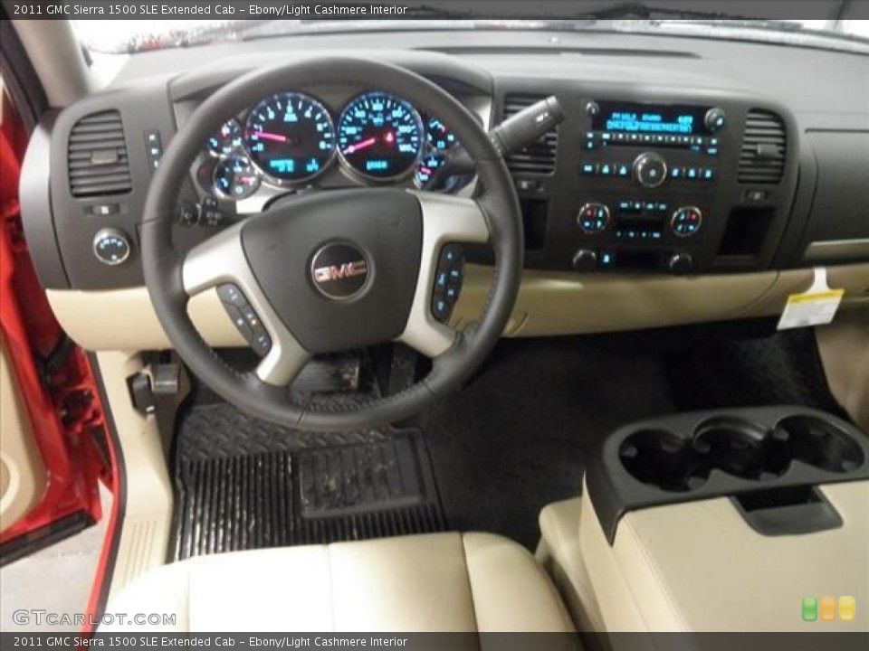 Ebony/Light Cashmere Interior Dashboard for the 2011 GMC Sierra 1500 SLE Extended Cab #45468158