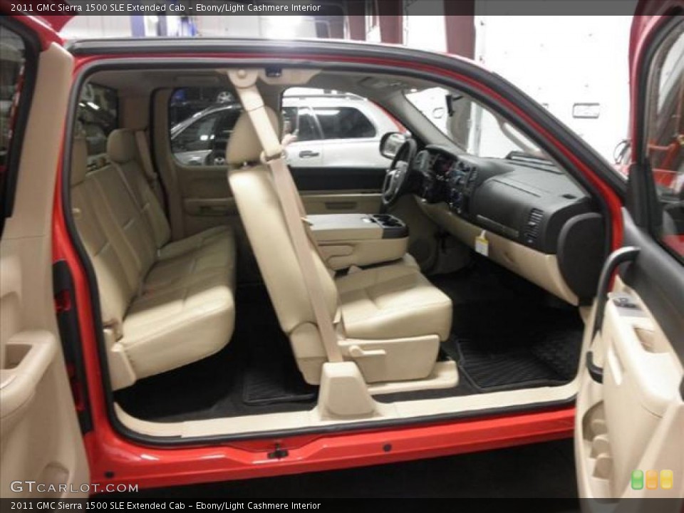Ebony/Light Cashmere Interior Photo for the 2011 GMC Sierra 1500 SLE Extended Cab #45468182