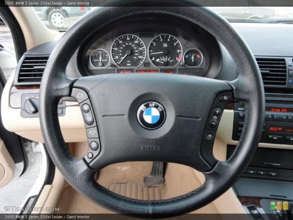 Sand Interior Steering Wheel for the 2005 BMW 3 Series 330xi Sedan #45468638
