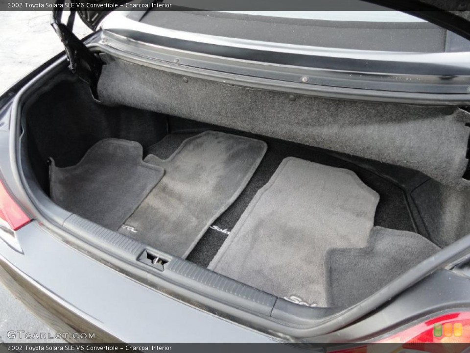 Charcoal Interior Trunk for the 2002 Toyota Solara SLE V6 Convertible #45469066