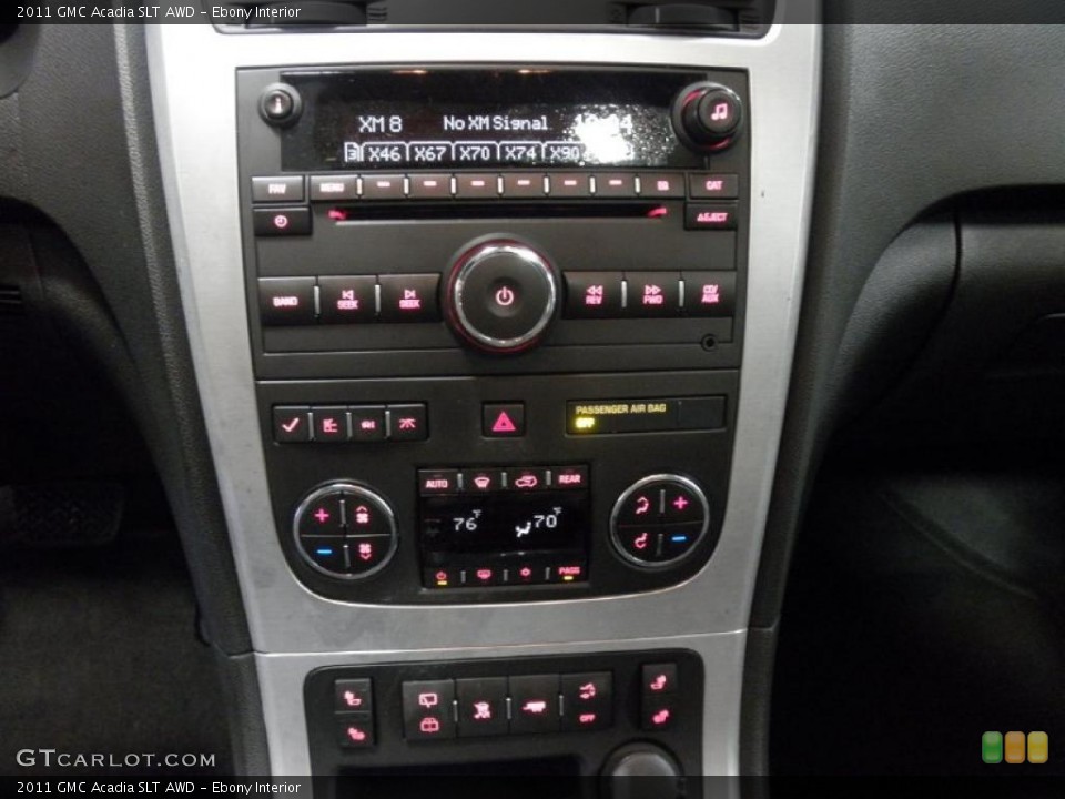 Ebony Interior Controls for the 2011 GMC Acadia SLT AWD #45471832