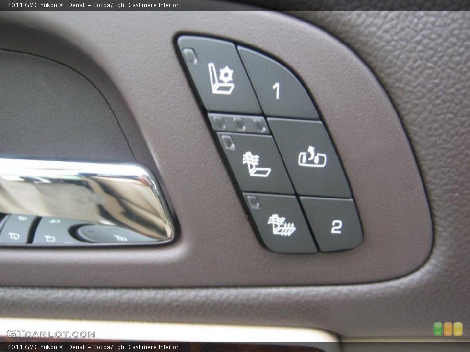 Cocoa/Light Cashmere Interior Controls for the 2011 GMC Yukon XL Denali #45471992
