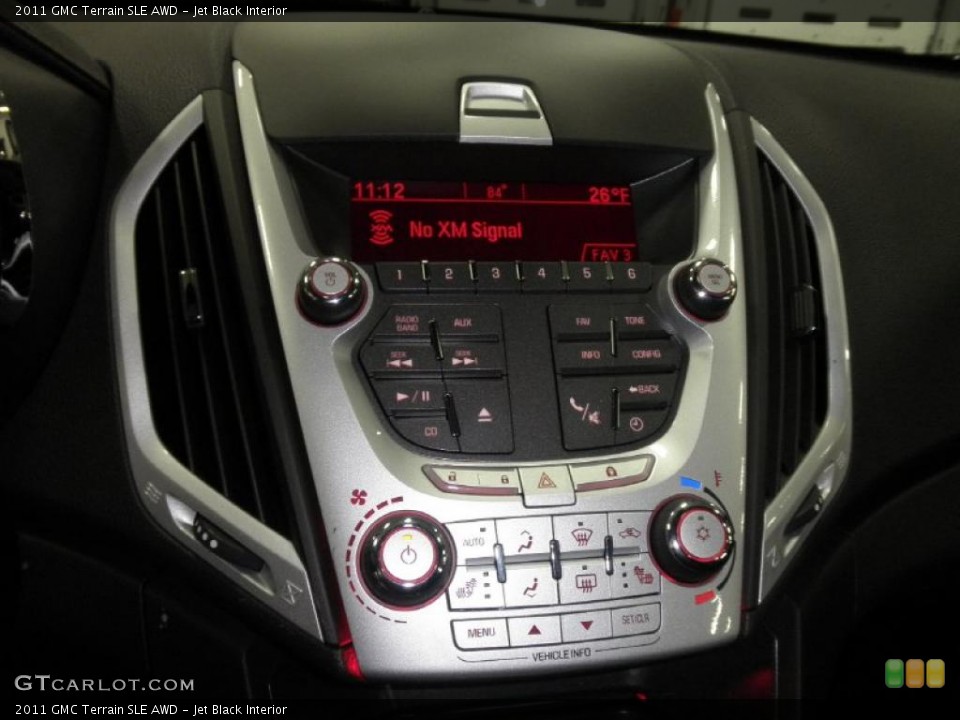 Jet Black Interior Controls for the 2011 GMC Terrain SLE AWD #45476214