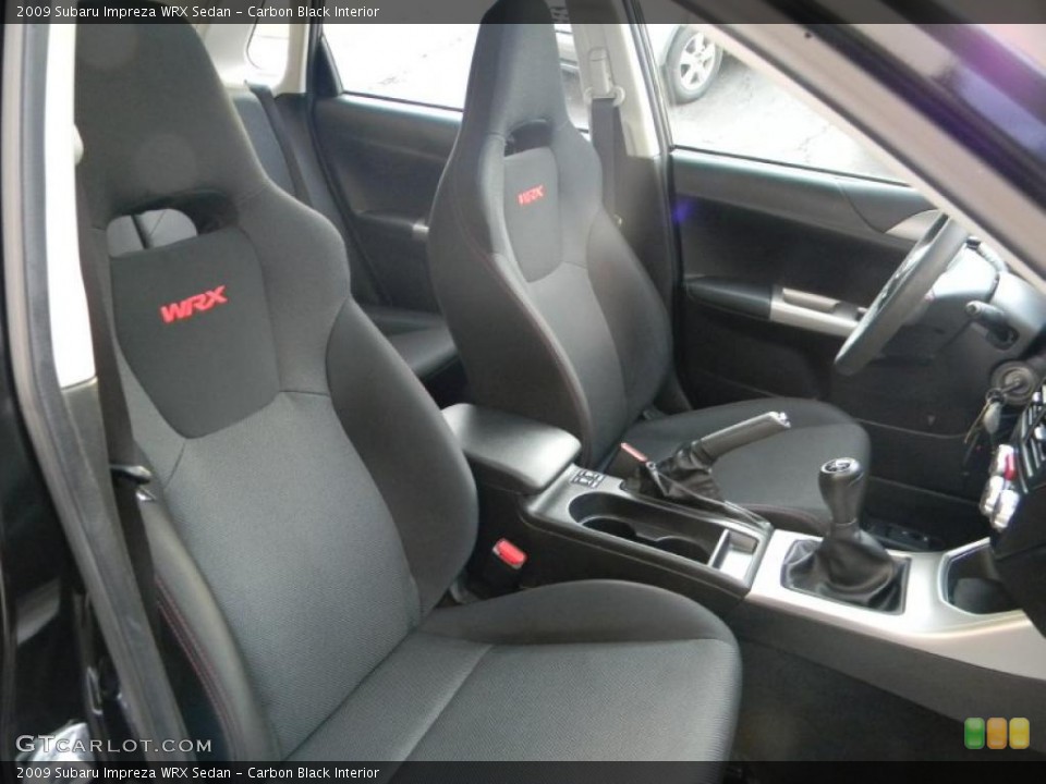 Carbon Black Interior Photo for the 2009 Subaru Impreza WRX Sedan #45476226