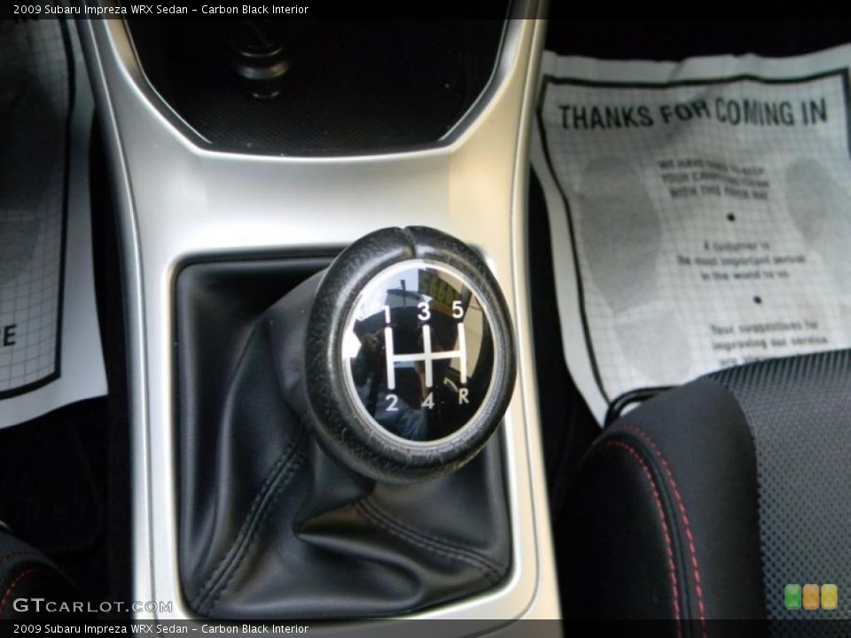 Carbon Black Interior Transmission for the 2009 Subaru Impreza WRX Sedan #45476330