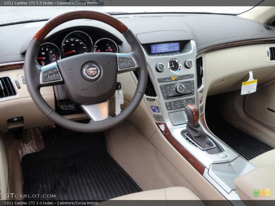 Cashmere/Cocoa Interior Dashboard for the 2011 Cadillac CTS 3.0 Sedan #45476482