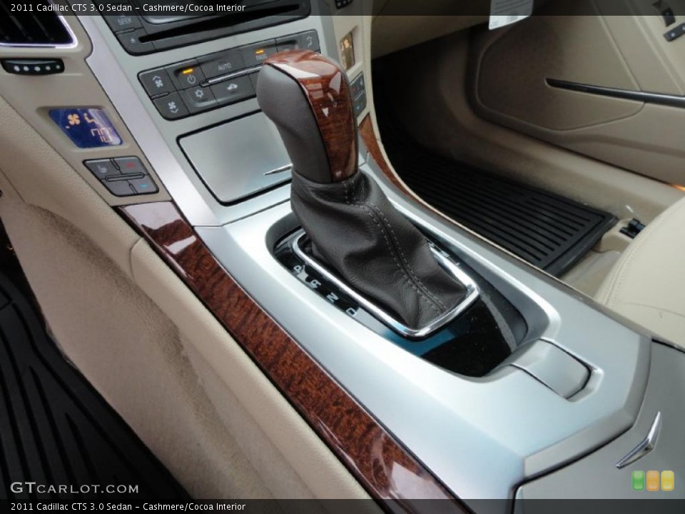 Cashmere/Cocoa Interior Transmission for the 2011 Cadillac CTS 3.0 Sedan #45476630