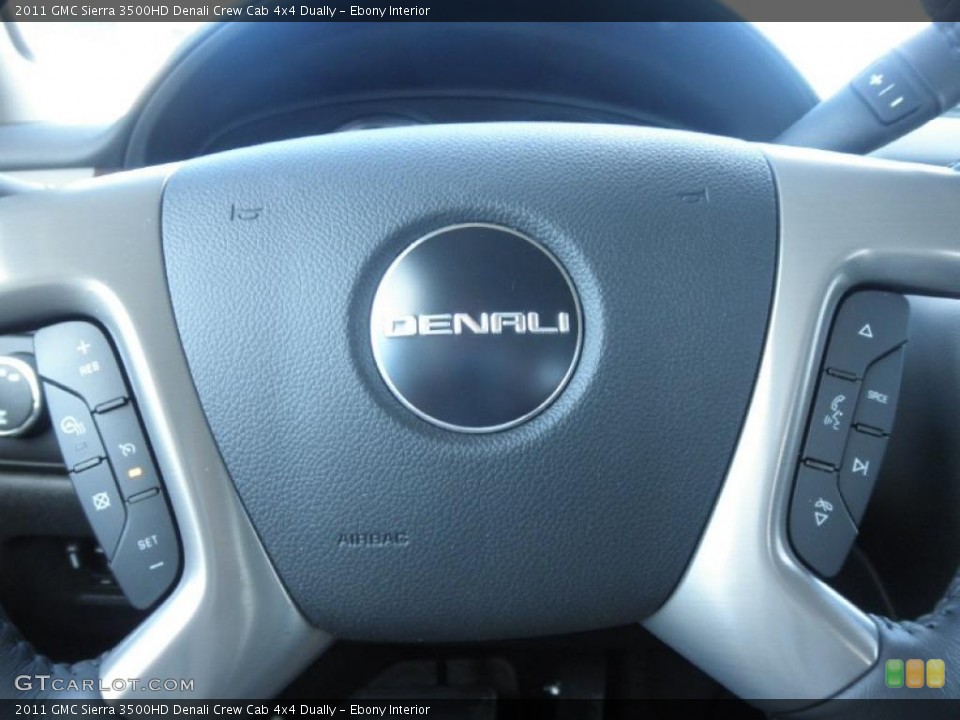 Ebony Interior Controls for the 2011 GMC Sierra 3500HD Denali Crew Cab 4x4 Dually #45476742