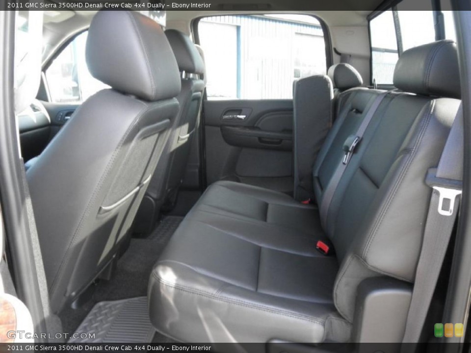 Ebony Interior Photo for the 2011 GMC Sierra 3500HD Denali Crew Cab 4x4 Dually #45476810