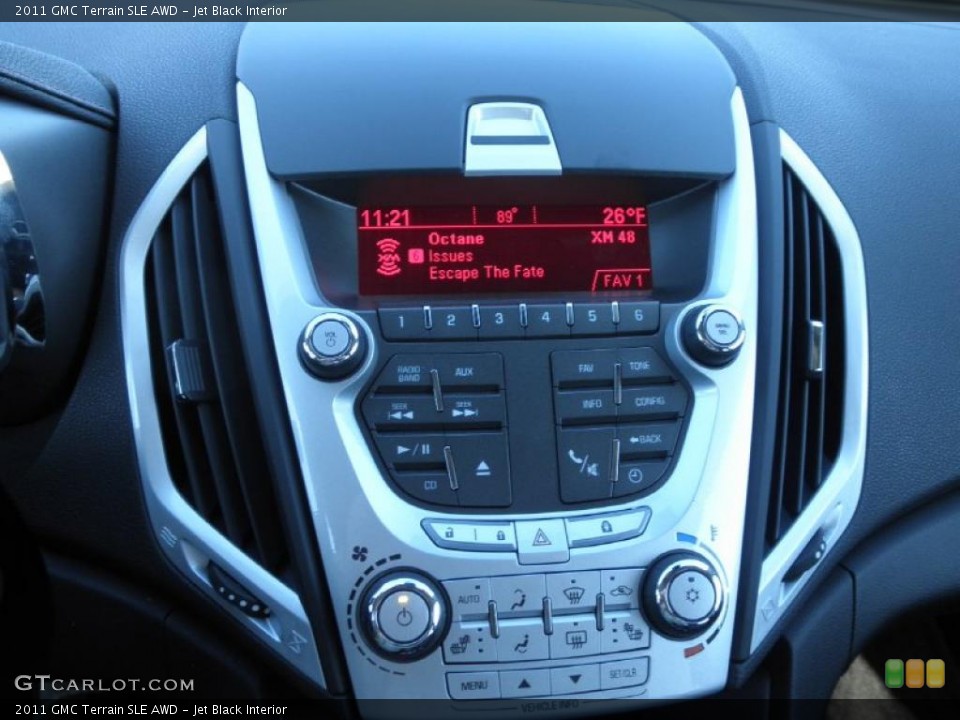 Jet Black Interior Controls for the 2011 GMC Terrain SLE AWD #45477493