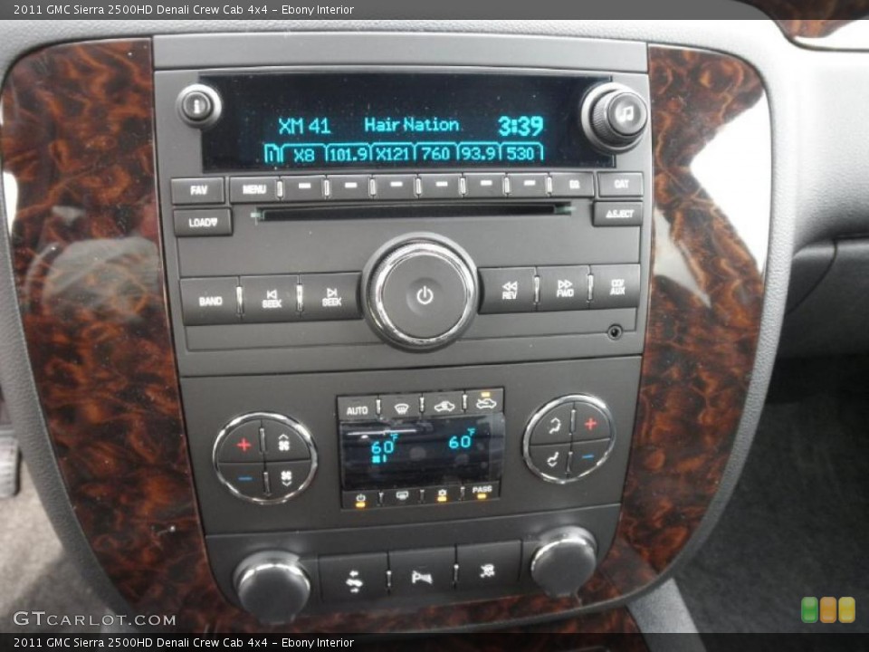 Ebony Interior Controls for the 2011 GMC Sierra 2500HD Denali Crew Cab 4x4 #45477786