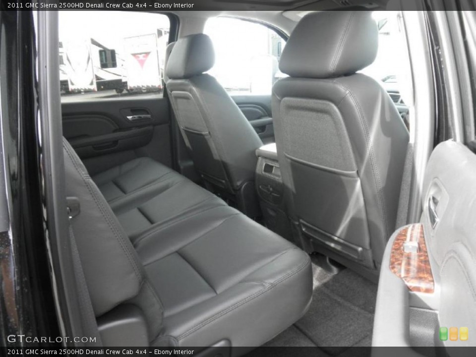 Ebony Interior Photo for the 2011 GMC Sierra 2500HD Denali Crew Cab 4x4 #45477907