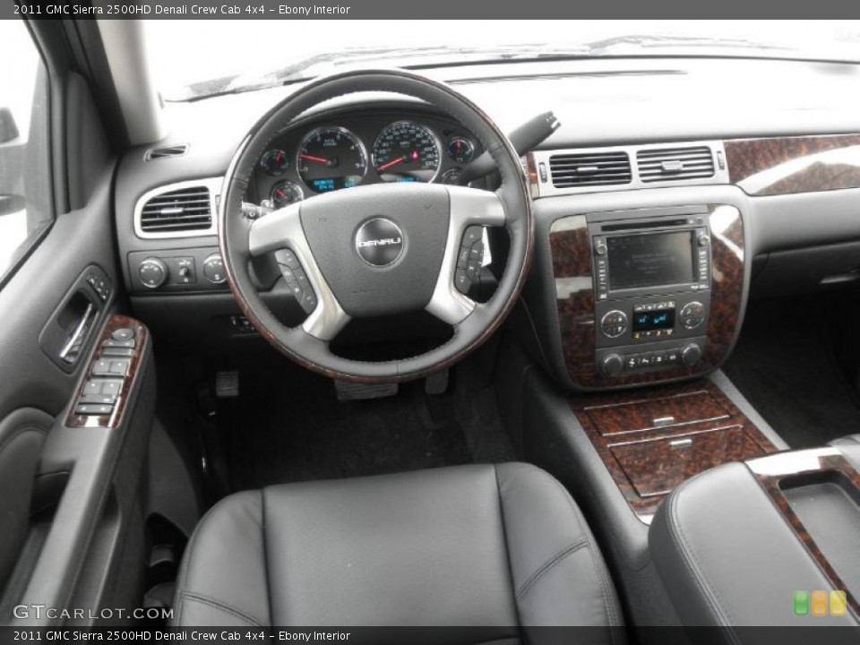 Ebony Interior Dashboard for the 2011 GMC Sierra 2500HD Denali Crew Cab 4x4 #45478121