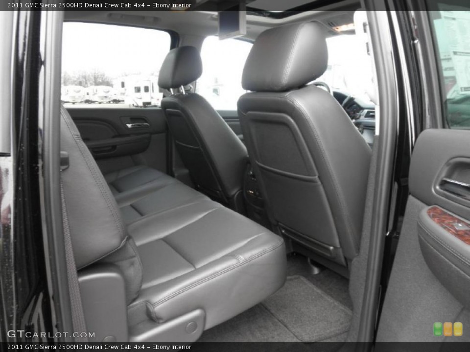 Ebony Interior Photo for the 2011 GMC Sierra 2500HD Denali Crew Cab 4x4 #45478206