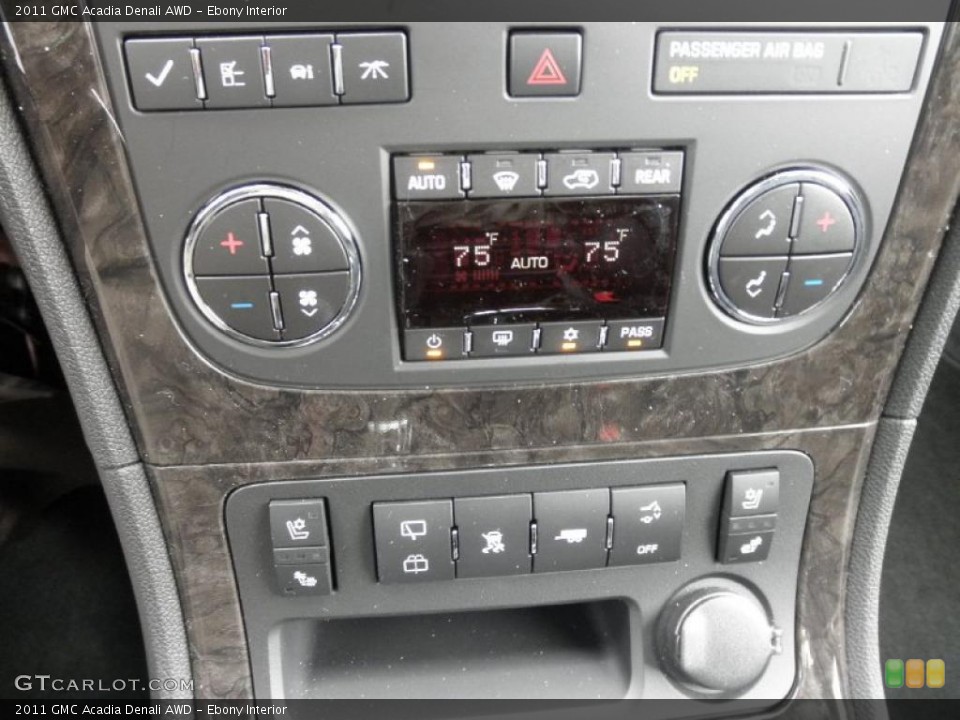 Ebony Interior Controls for the 2011 GMC Acadia Denali AWD #45479138