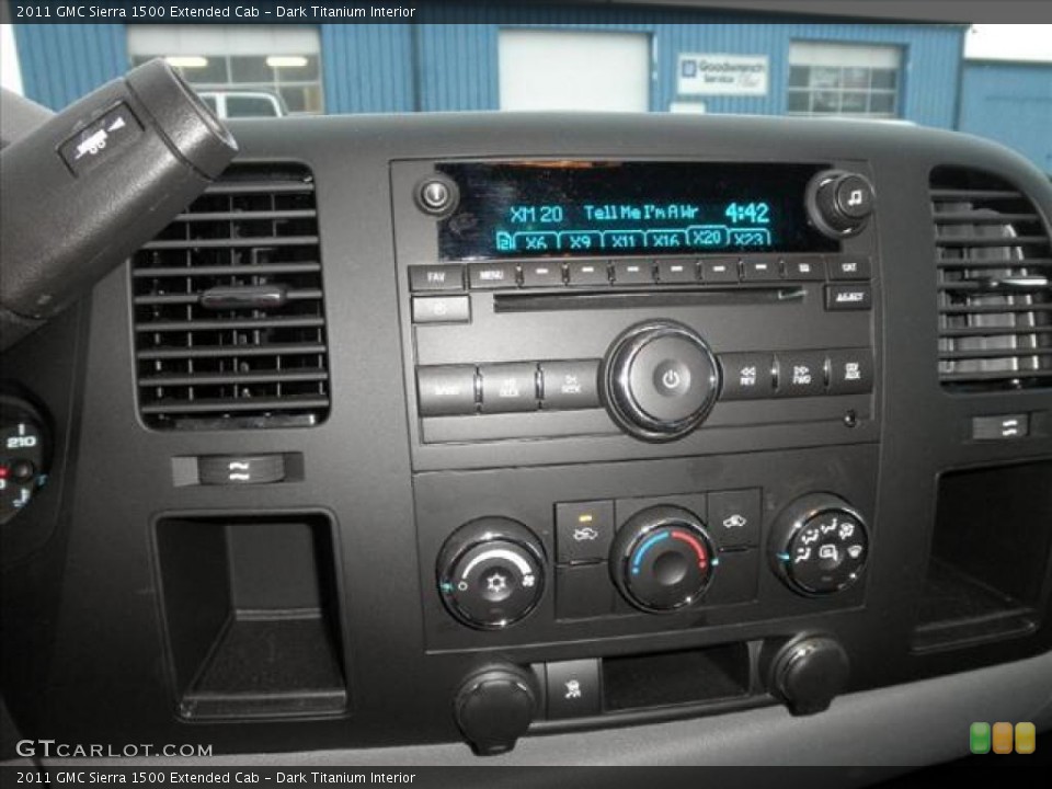 Dark Titanium Interior Controls for the 2011 GMC Sierra 1500 Extended Cab #45480479