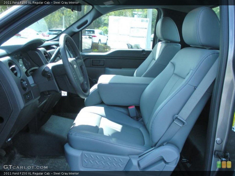 Steel Gray Interior Photo for the 2011 Ford F150 XL Regular Cab #45481575