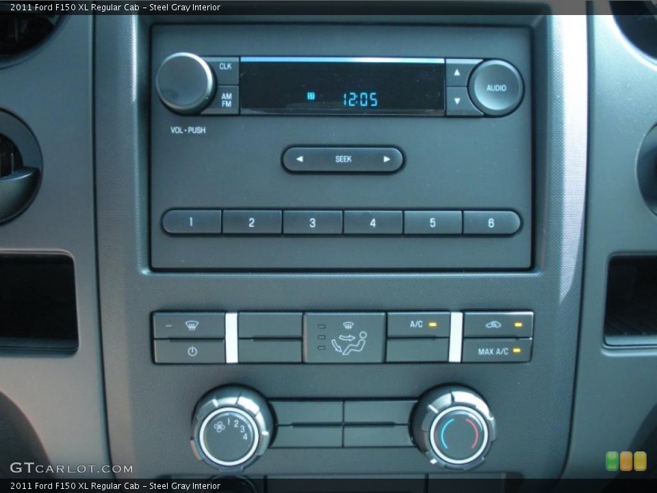 Steel Gray Interior Controls for the 2011 Ford F150 XL Regular Cab #45481587