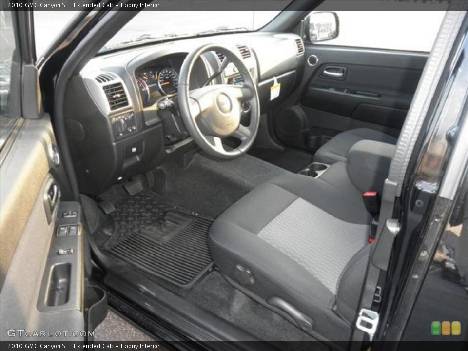 Ebony Interior Prime Interior for the 2010 GMC Canyon SLE Extended Cab #45481723