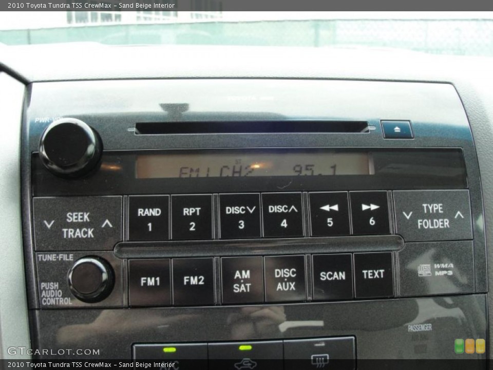 Sand Beige Interior Controls for the 2010 Toyota Tundra TSS CrewMax #45482607
