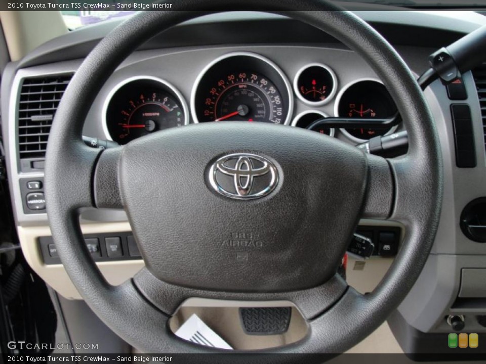 Sand Beige Interior Steering Wheel for the 2010 Toyota Tundra TSS CrewMax #45482619